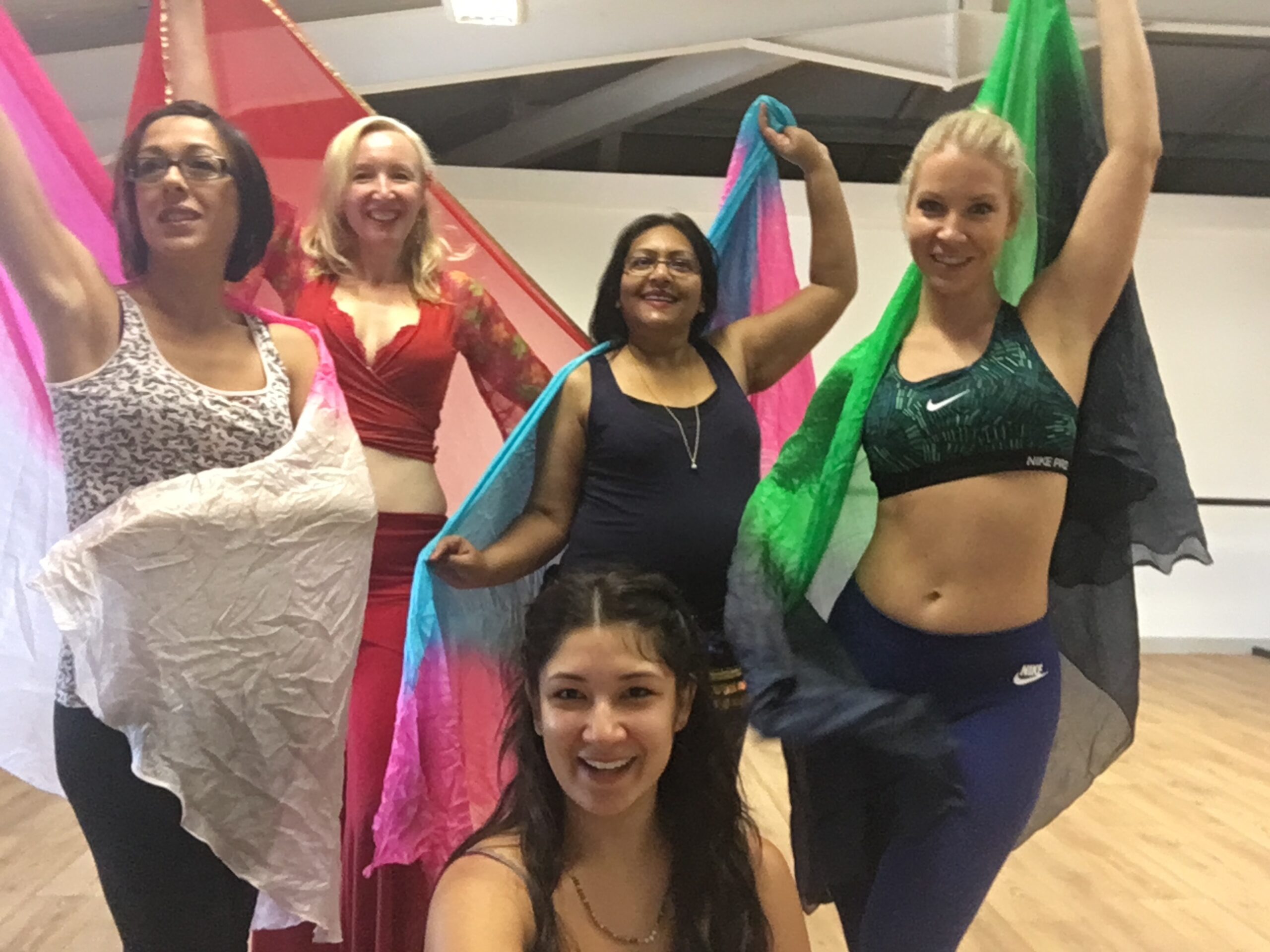 Bollywood dance class participants