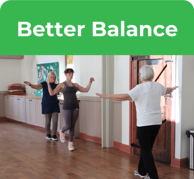 Older adult mobility class, better balance