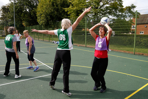 Walking netball session Sele, all abilities